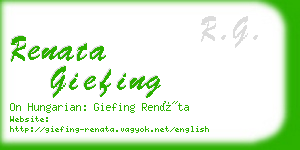 renata giefing business card